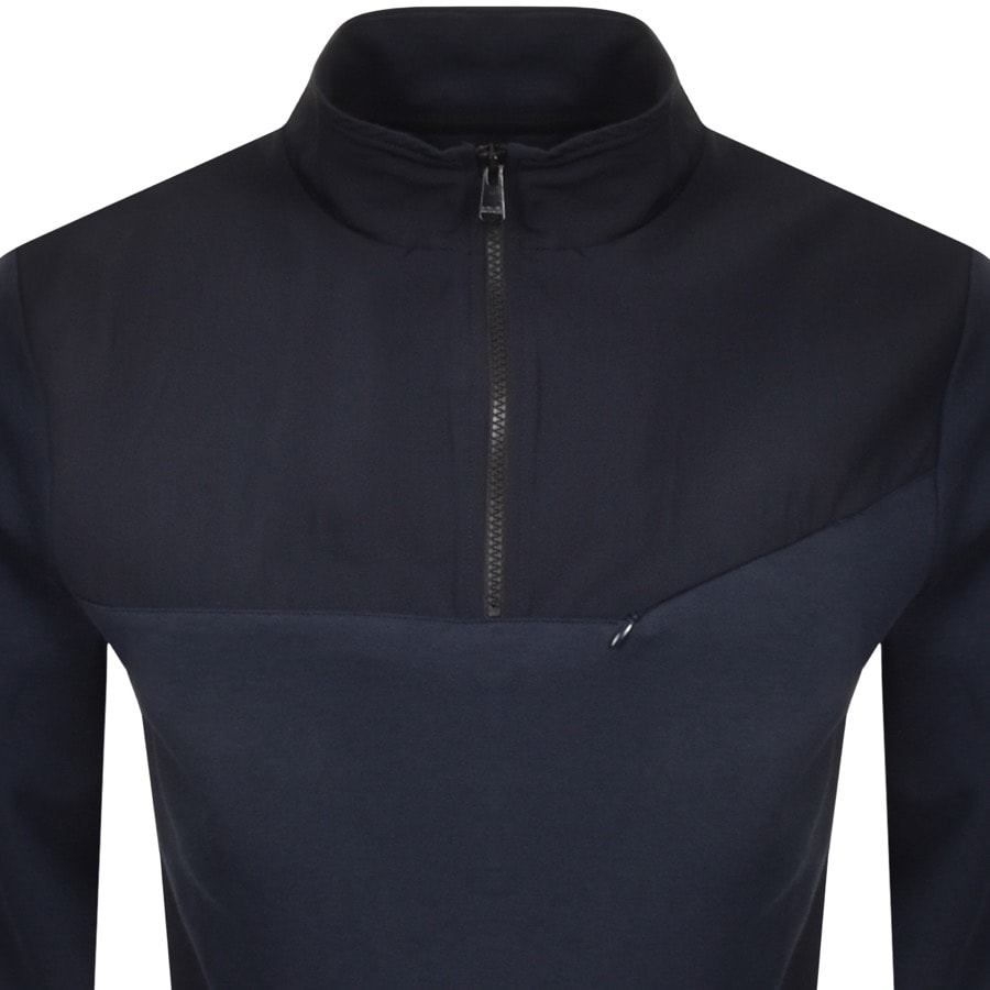 Alternative Image for ProductBarbour International Half Zip Sweatshirt Navy2